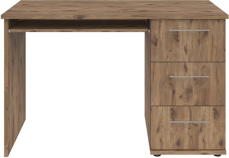 VOGL Möbelfabrik Schreibtisch »Tobi, optional mit Tastaturauszug,«, mit 3 Schubkästen, Breite 115 cm, Made in Germany von VOGL Möbelfabrik