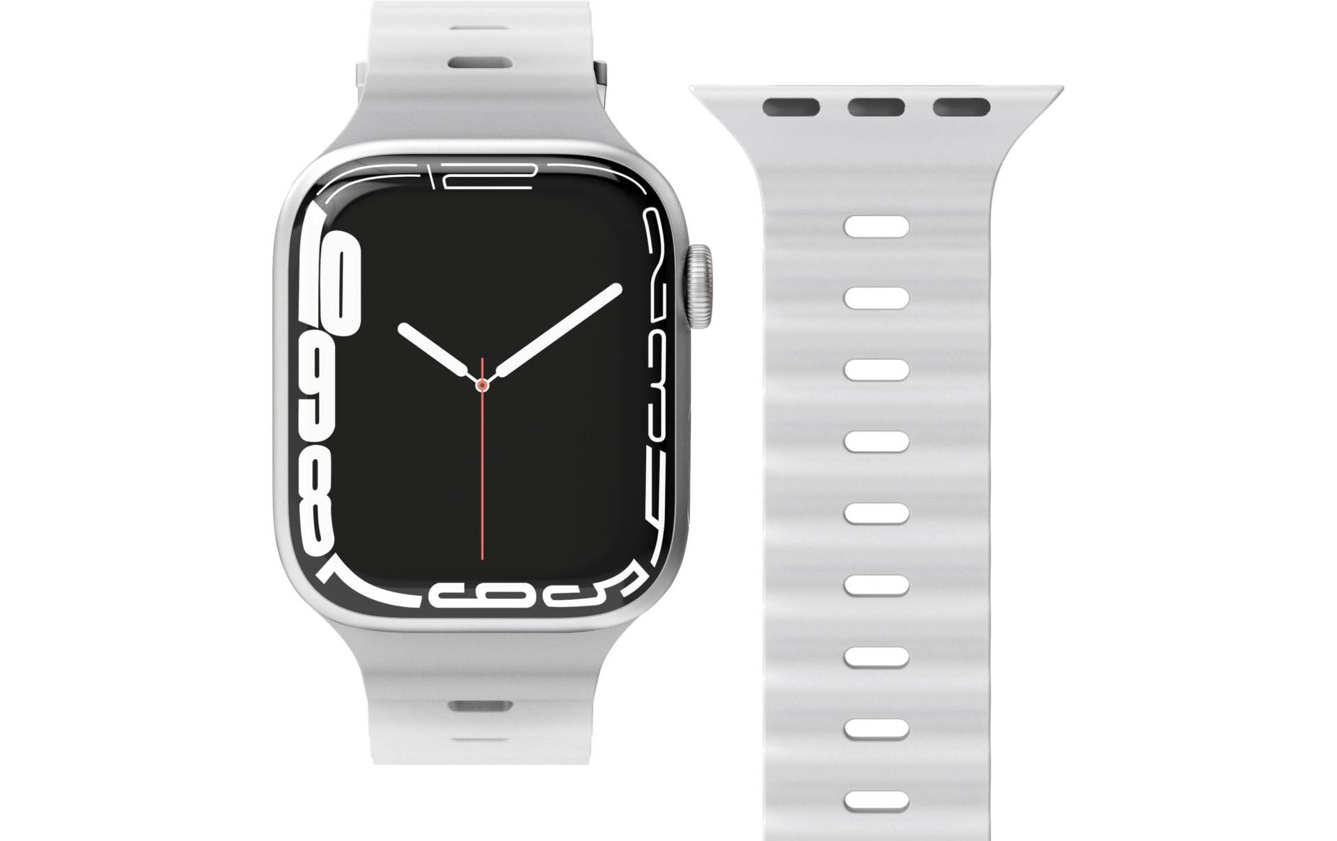 VONMÄHLEN Uhrenarmband »Band Apple Watch 42/44/45/49 mm Light Gray« von VONMÄHLEN