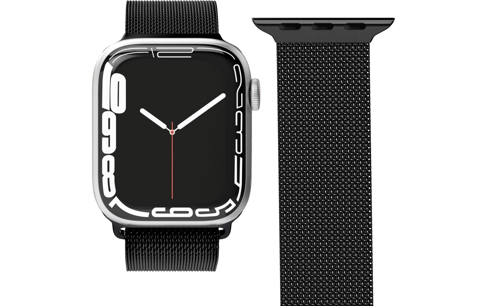 VONMÄHLEN Uhrenarmband »Milanese Loop Apple Watch 42/44/45/49 mm Black« VONMÄHLEN Uhrenarmband »Milanese Loop Apple Watch 42/44/45/49 mm Black« von VONMÄHLEN