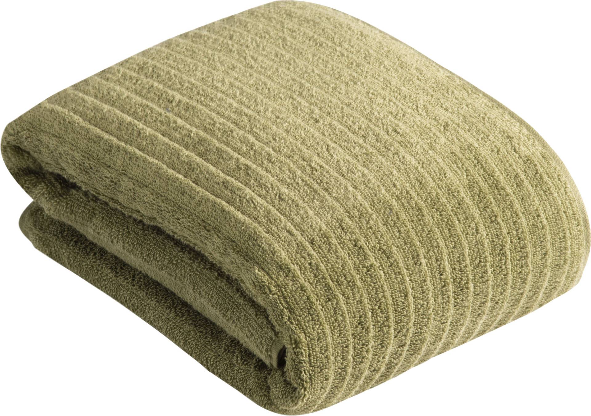 Vossen Badetuch »Mystic«, (1 St., Badetuch 100 x 150 cm), VEGAN, Streifen Design von VOSSEN