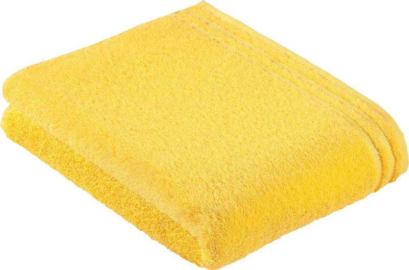 Vossen Badetuch »Calypso Feeling«, (1 St., 67 x 140 cm), mit schmaler Bordüre aus 100% Baumwolle, Vegan, einfarbig von VOSSEN