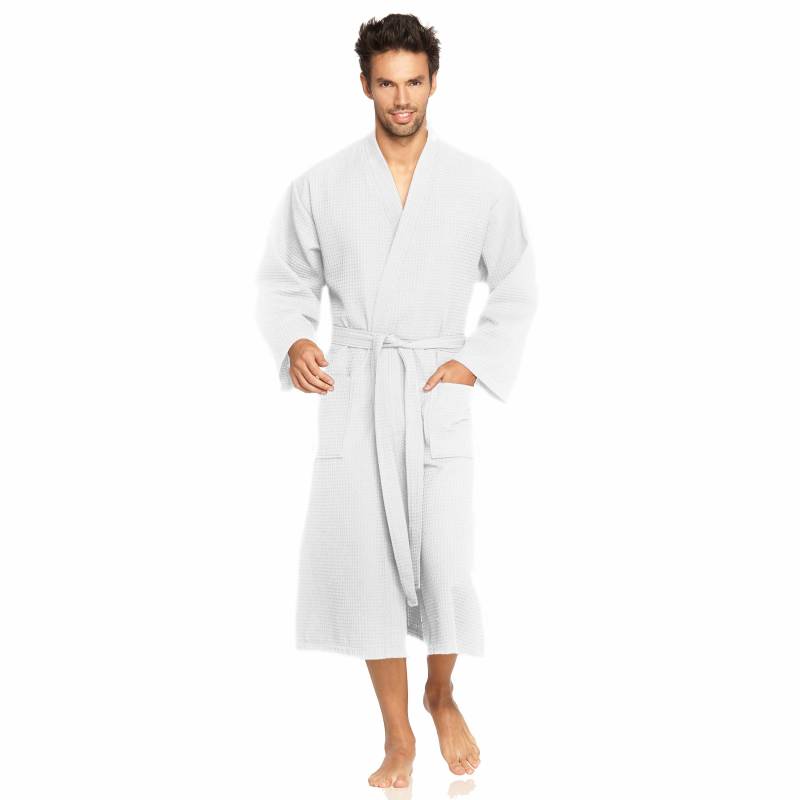Vossen Herrenbademantel »Wellington, ideal für Sauna & Spa, Hotelbademantel, Morgenmantel«, (1 St.), mit Kimono-Kragen, in besonders leichter Qualität von VOSSEN