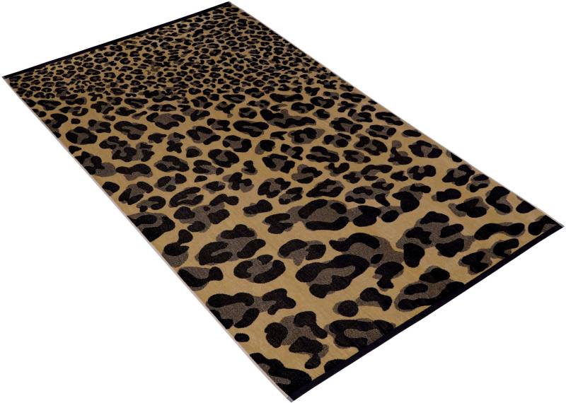 Vossen Strandtuch »leopard«, (1 St.), Velours Strandtuch mit Leoparden Design von VOSSEN