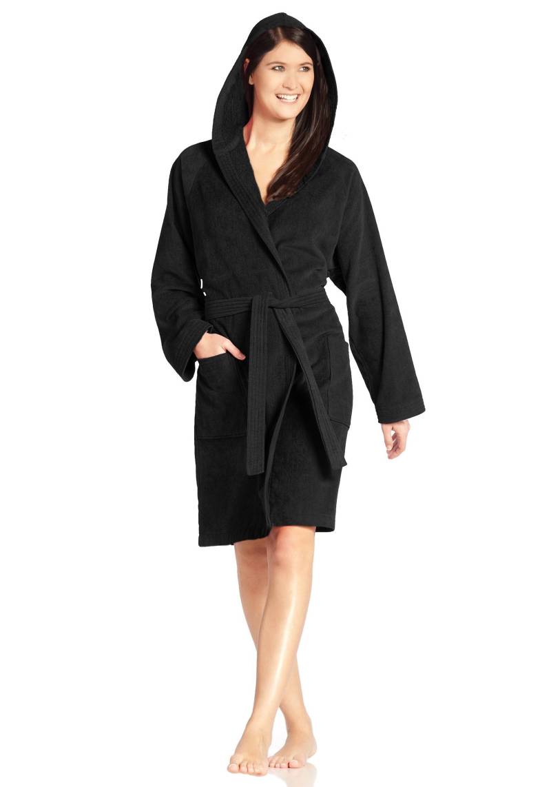 Vossen Unisex-Bademantel »Texas, ideal für Sauna & Spa, Hotelbademantel, Morgenmantel«, (1 St.), für Damen & Herren von VOSSEN