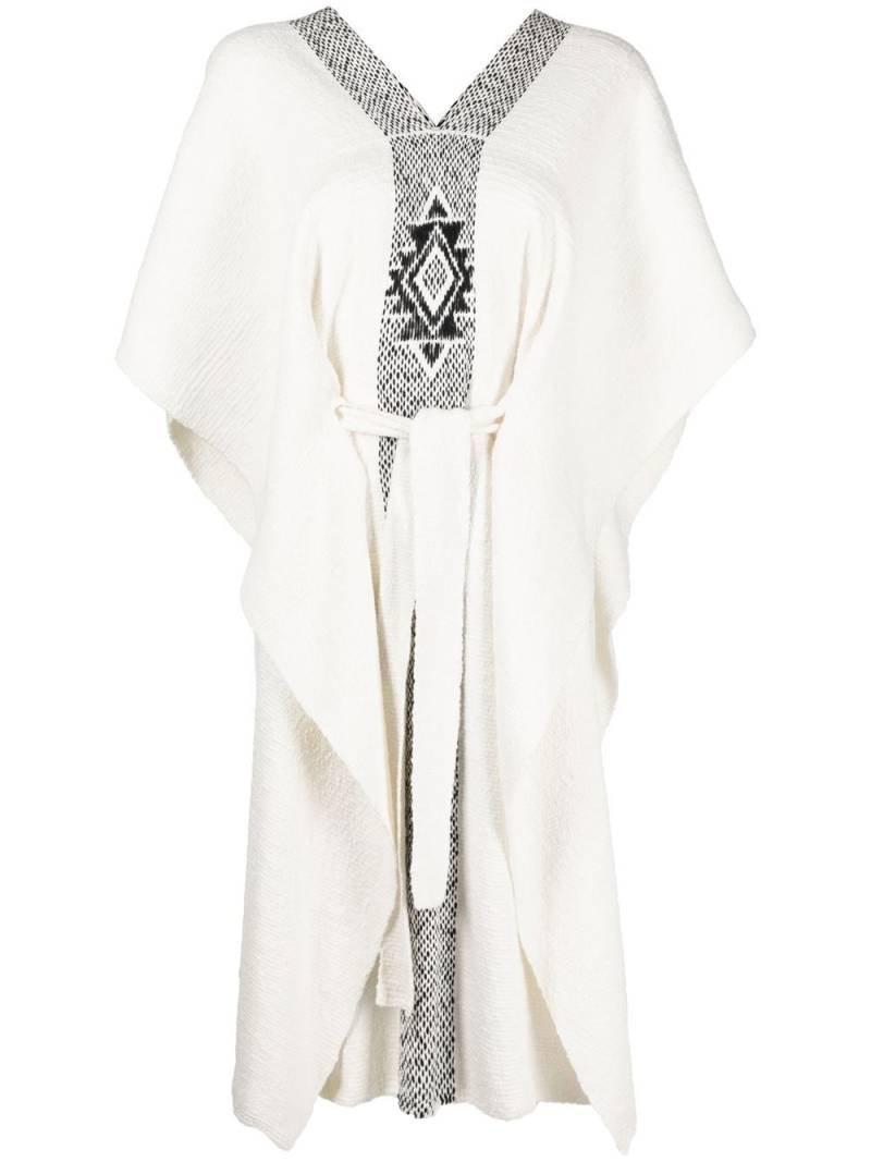 VOZ Estrella tied-waist kaftan - White von VOZ