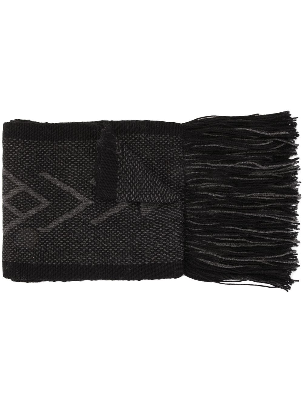 VOZ Mapu fringed scarf - Black von VOZ