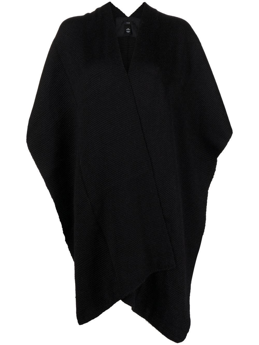 VOZ Solid Alpaca duster - Black von VOZ