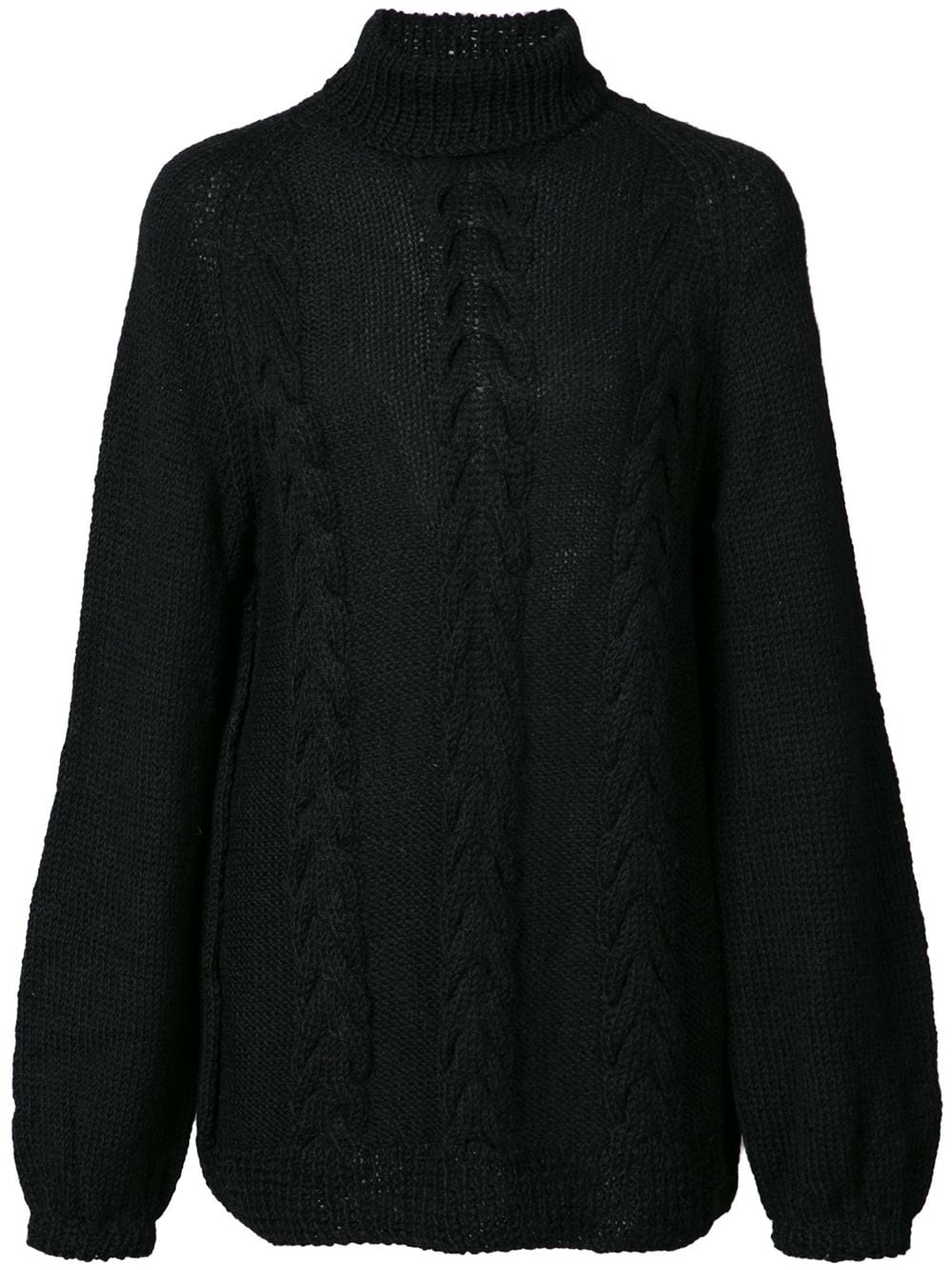 VOZ cable-knit turtleneck jumper - Black von VOZ