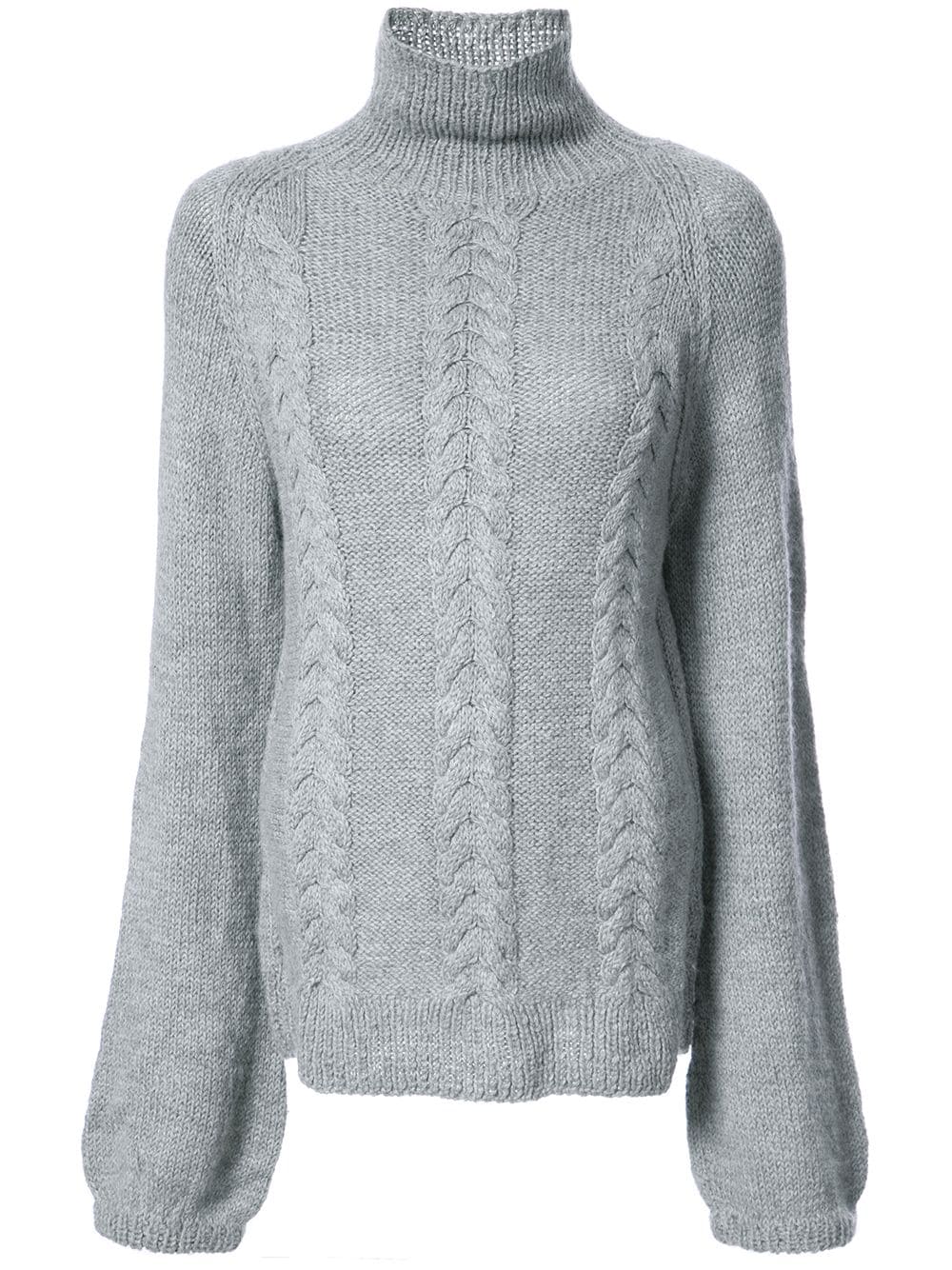 VOZ cable-knit turtleneck jumper - Grey von VOZ