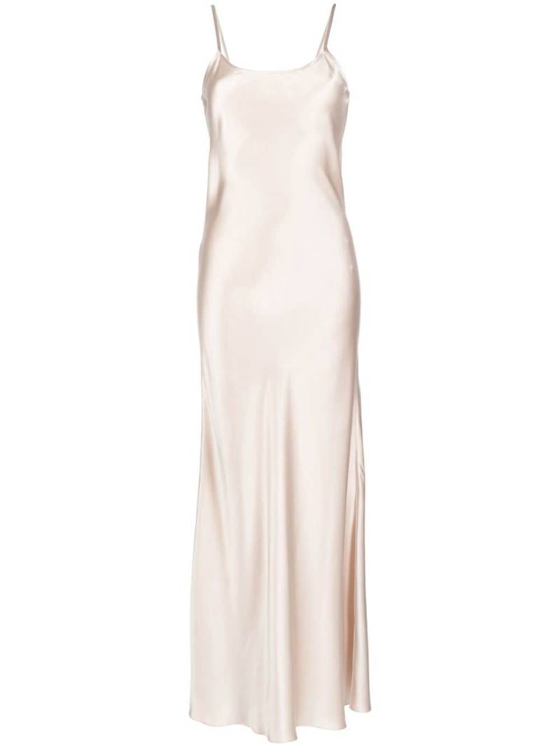 VOZ liquid silk slip dress - Neutrals von VOZ