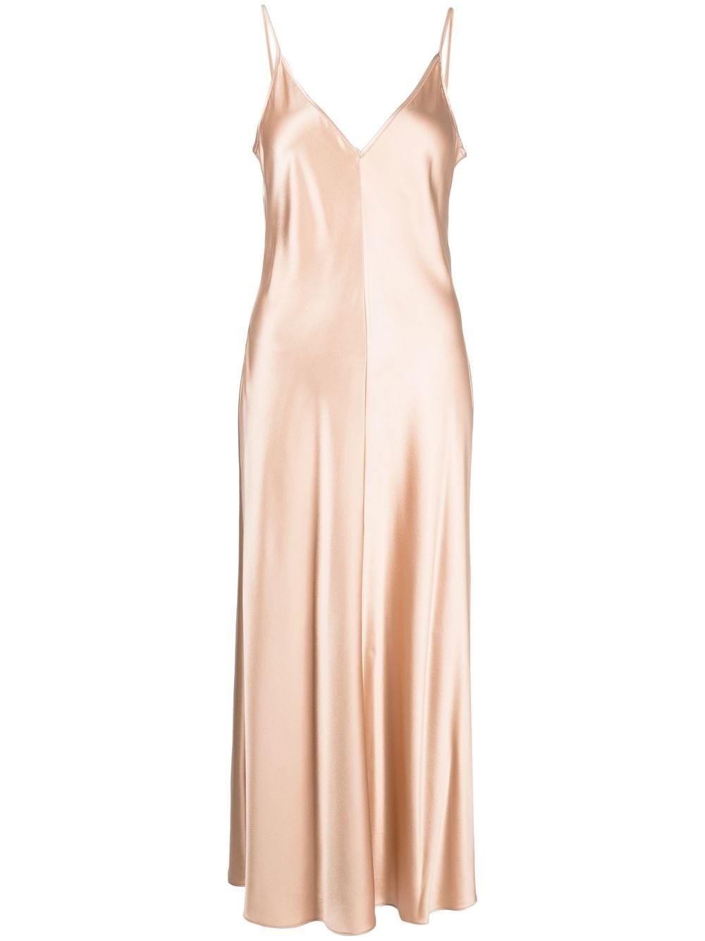 VOZ satin V-neck slip dress - Gold von VOZ