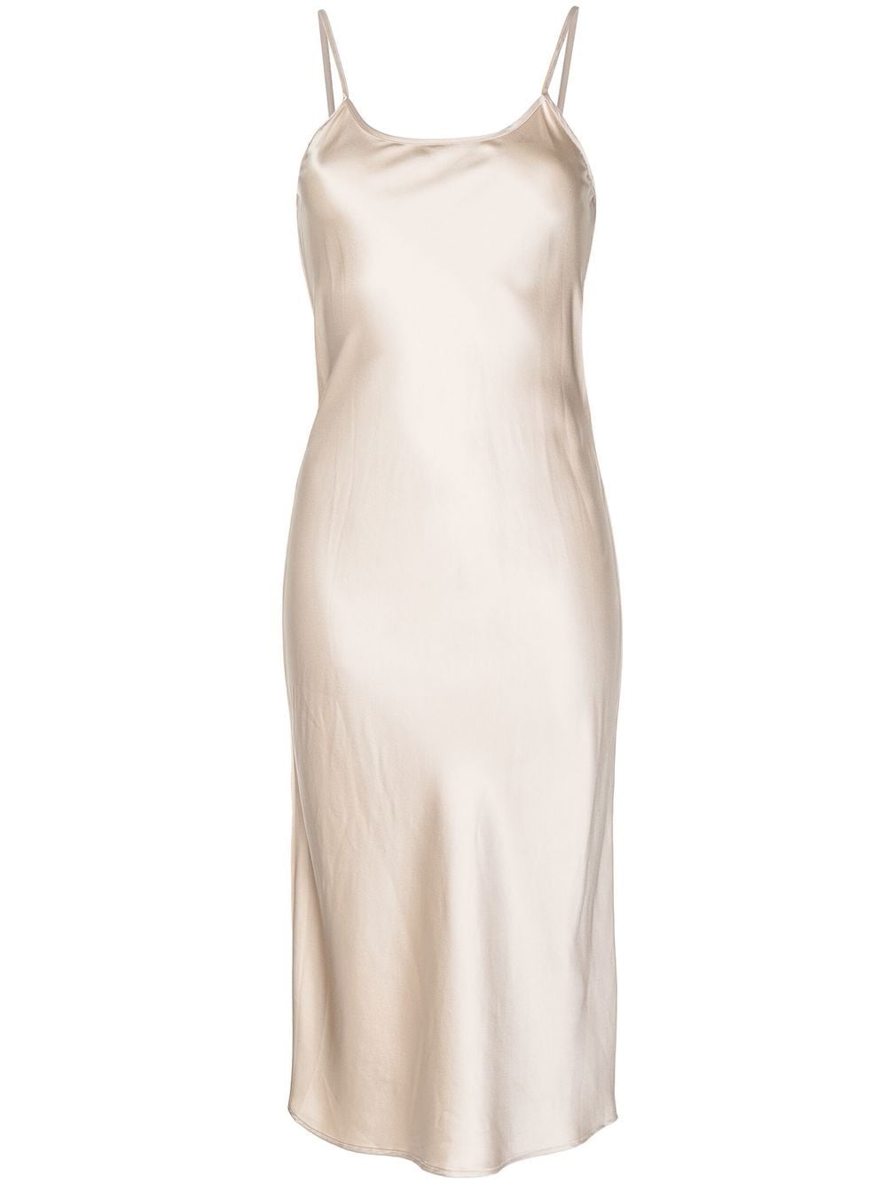 VOZ silk-satin midi slip dress - Neutrals von VOZ