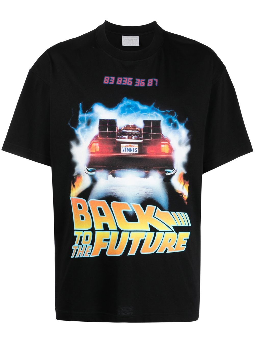 VTMNTS Back to the Future graphic-print T-shirt - Black von VTMNTS