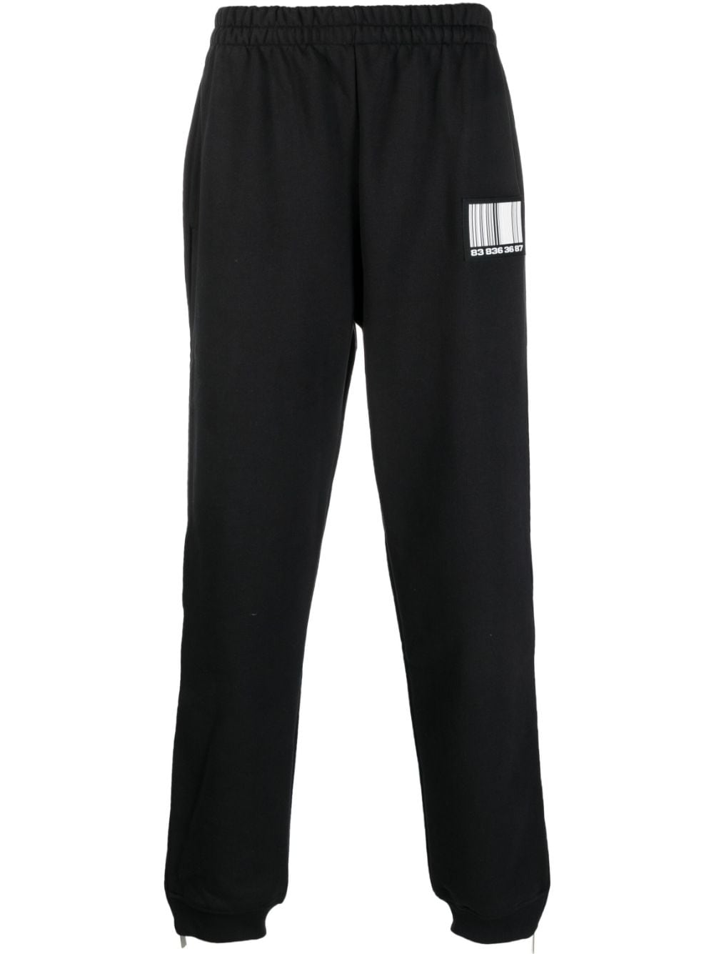 VTMNTS barcode-patch track pants - Black von VTMNTS