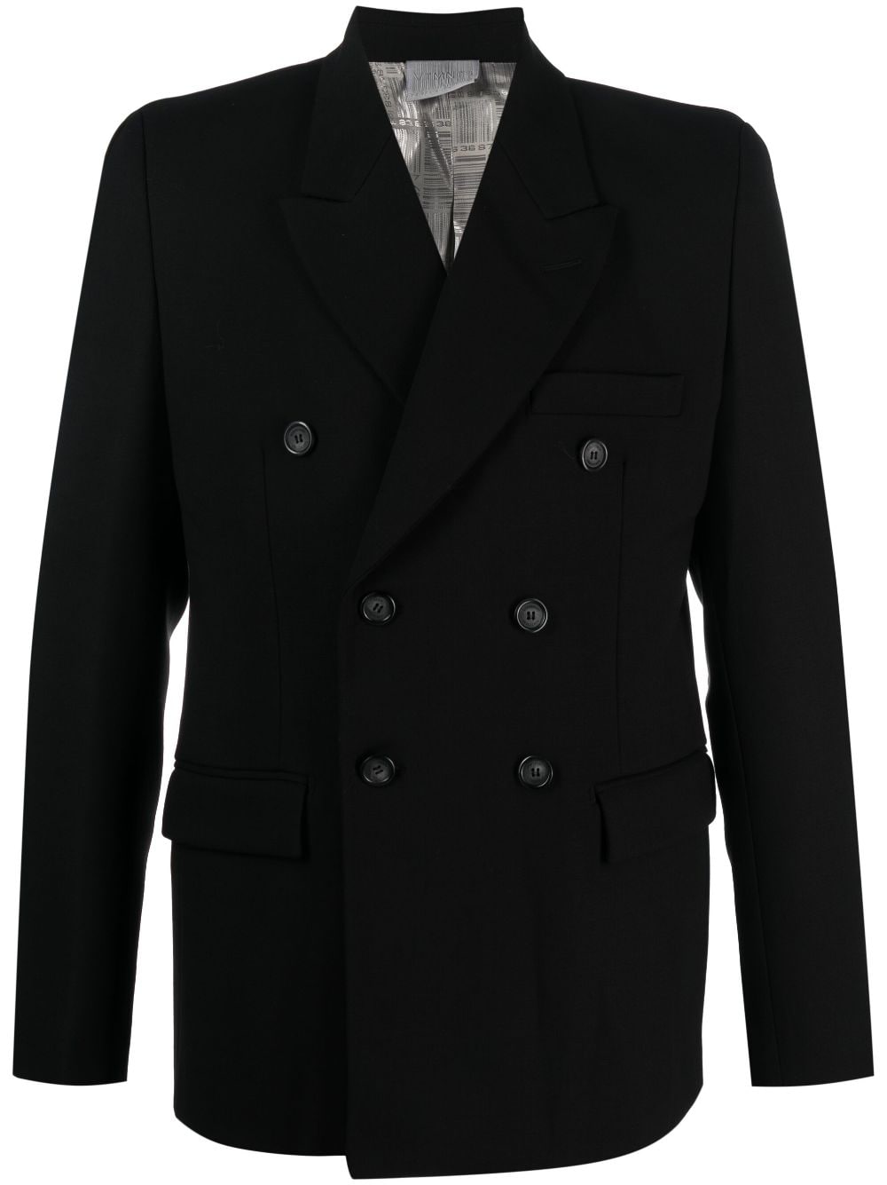 VTMNTS double-breasted wool blazer - Black von VTMNTS