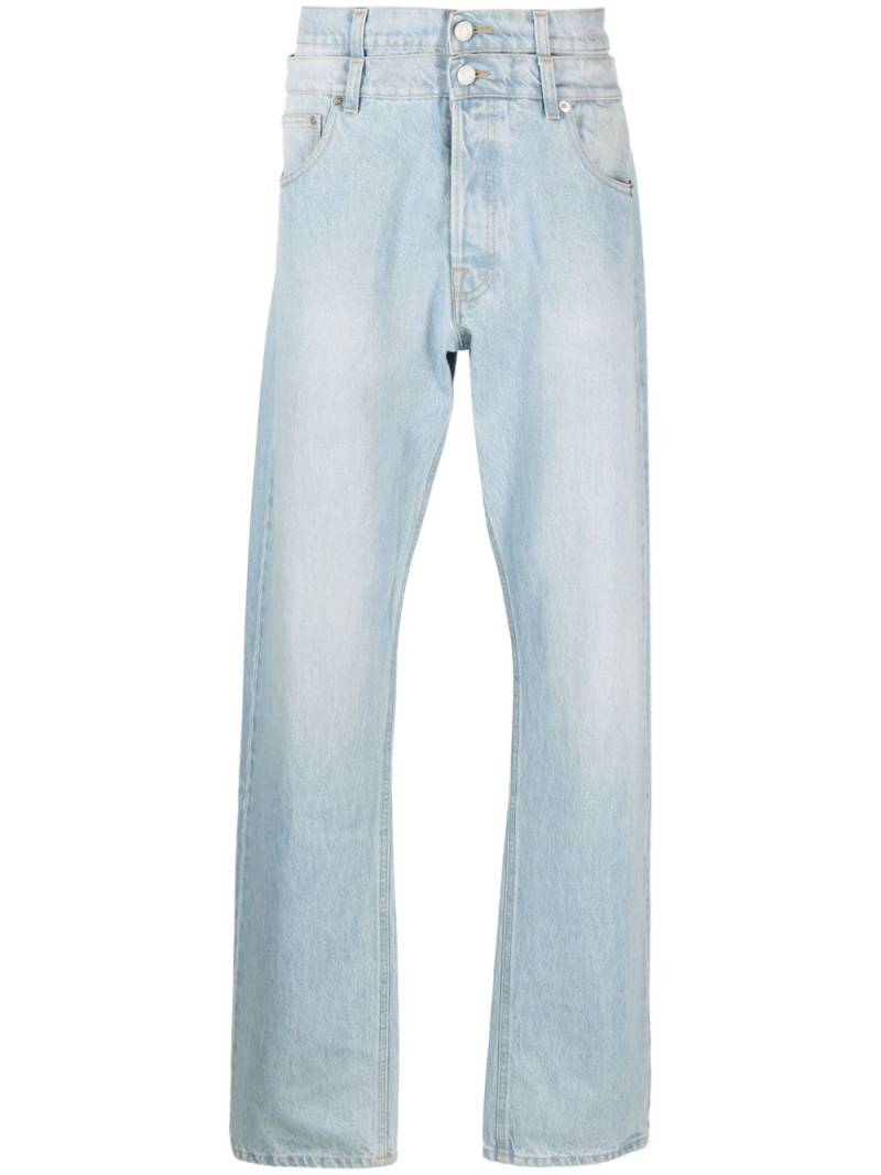 VTMNTS double-layer straight-leg jeans - Blue von VTMNTS