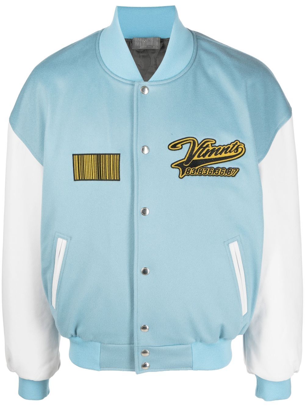 VTMNTS embroidered logo bomber jacket - Blue von VTMNTS