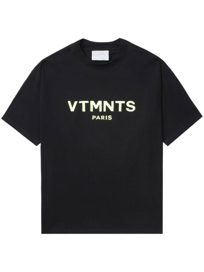 VTMNTS logo-print cotton T-shirt - Black von VTMNTS