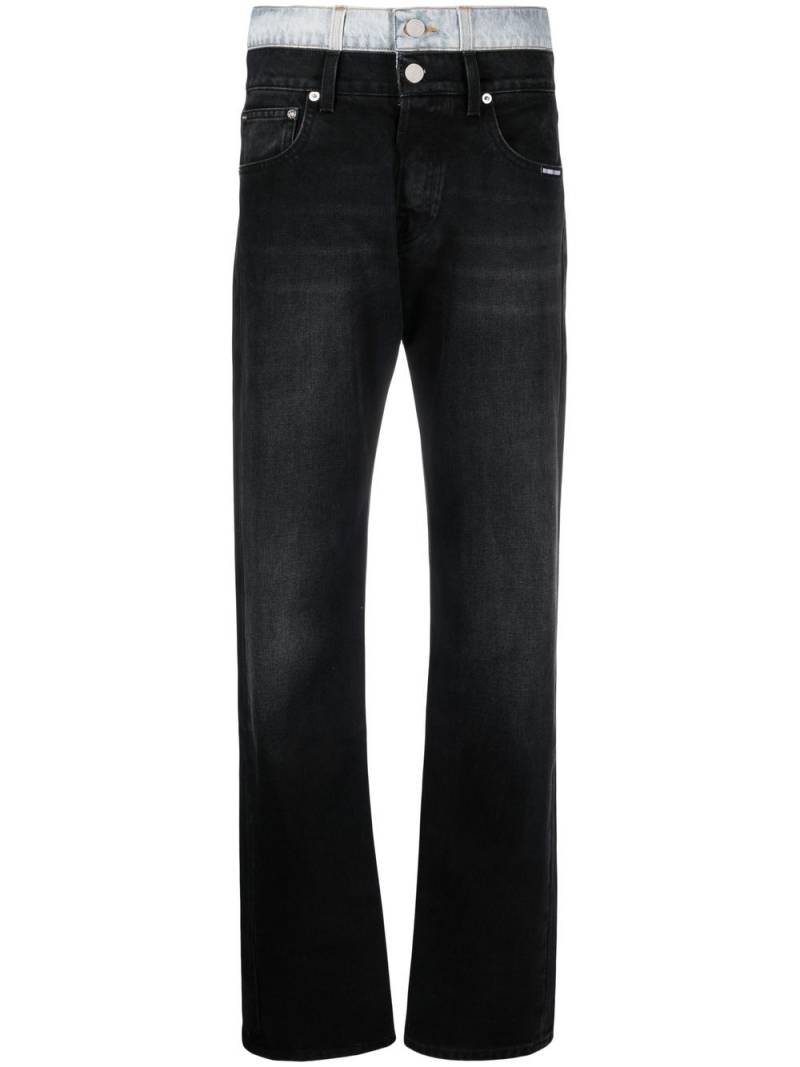 VTMNTS mid-rise straight-leg jeans - Blue von VTMNTS