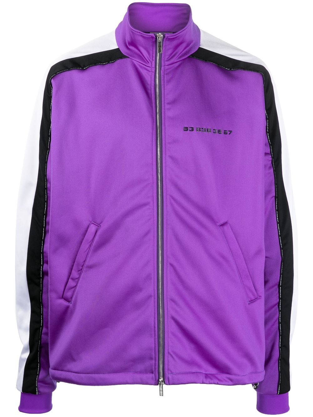 VTMNTS side stripes zip-up jacket - Purple von VTMNTS