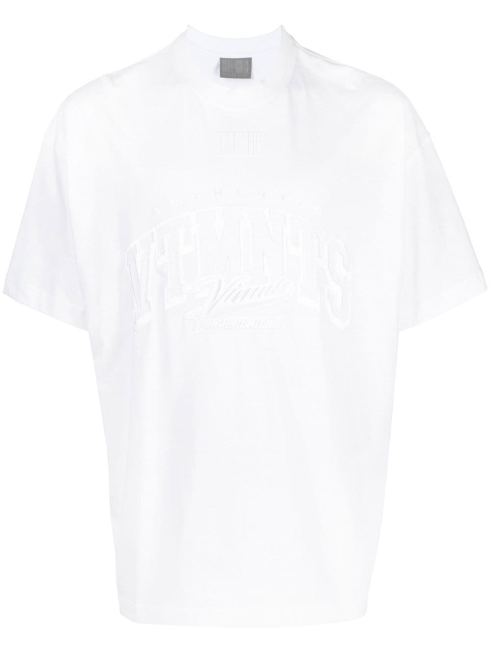 VTMNTS tonal logo-print cotton T-shirt - White von VTMNTS