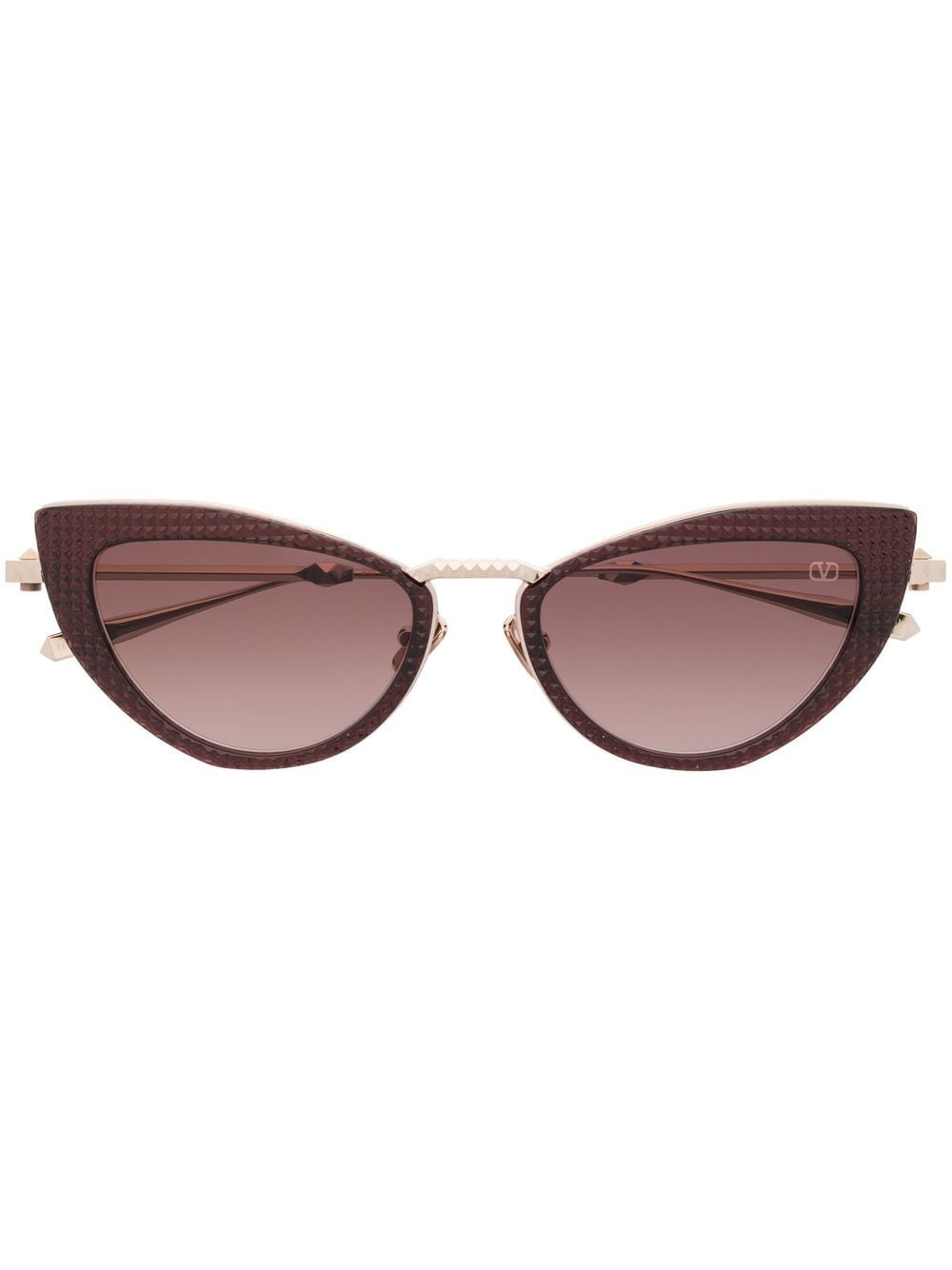 Valentino Eyewear Rockstud cat-eye frame sunglasses - Gold von Valentino Eyewear