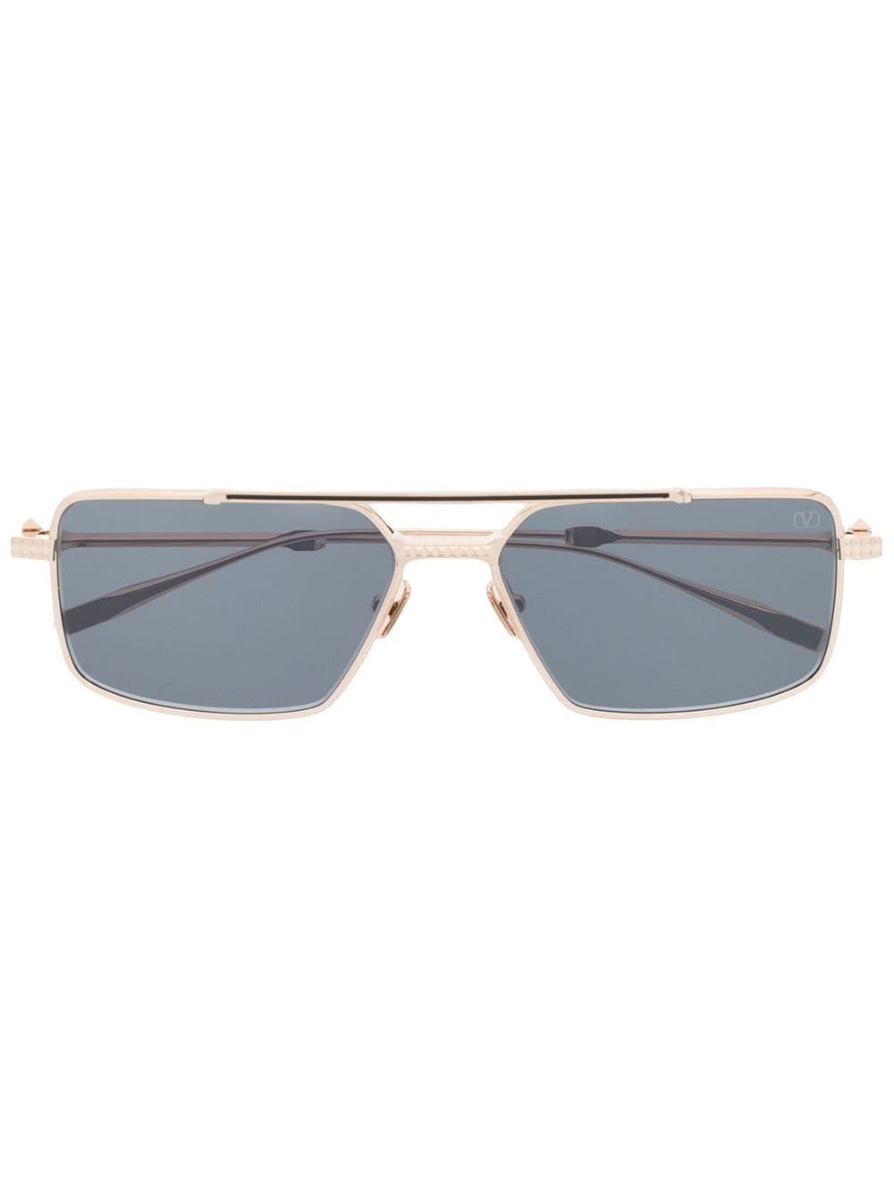 Valentino Eyewear Rockstud pilot-frame sunglasses - Gold