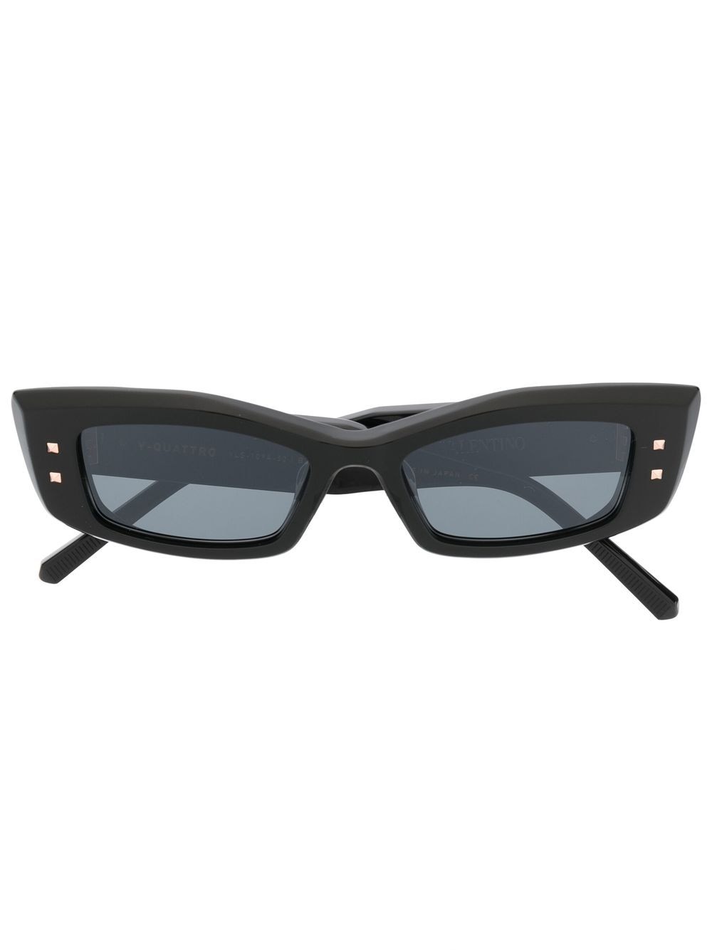 Valentino Eyewear Rockstud rectangle-frame sunglasses - Black von Valentino Eyewear