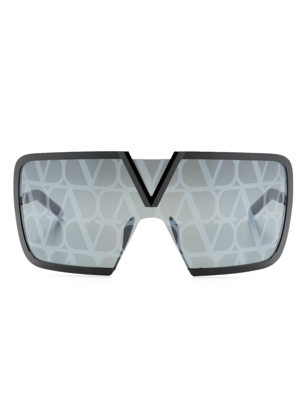 Valentino Eyewear Romask all-over lens decal sunglasses - Black von Valentino Eyewear