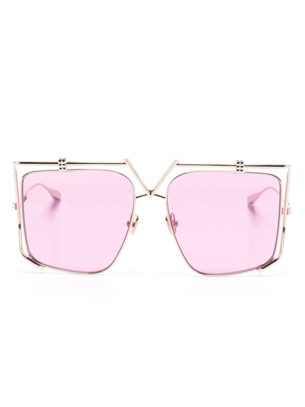 Valentino Eyewear V-Light oversize-frame sunglasses - Pink von Valentino Eyewear