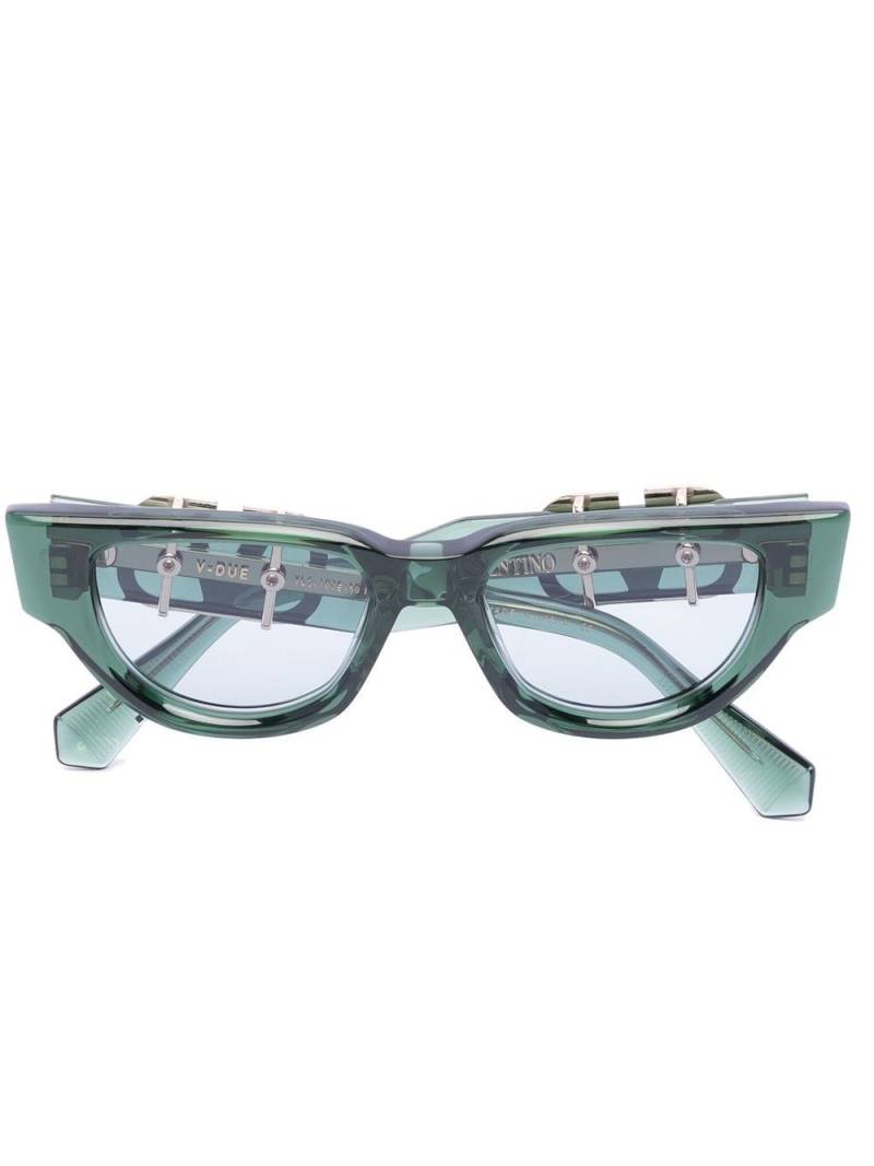 Valentino Eyewear VLogo Signature cat-eye sunglasses - Green von Valentino Eyewear