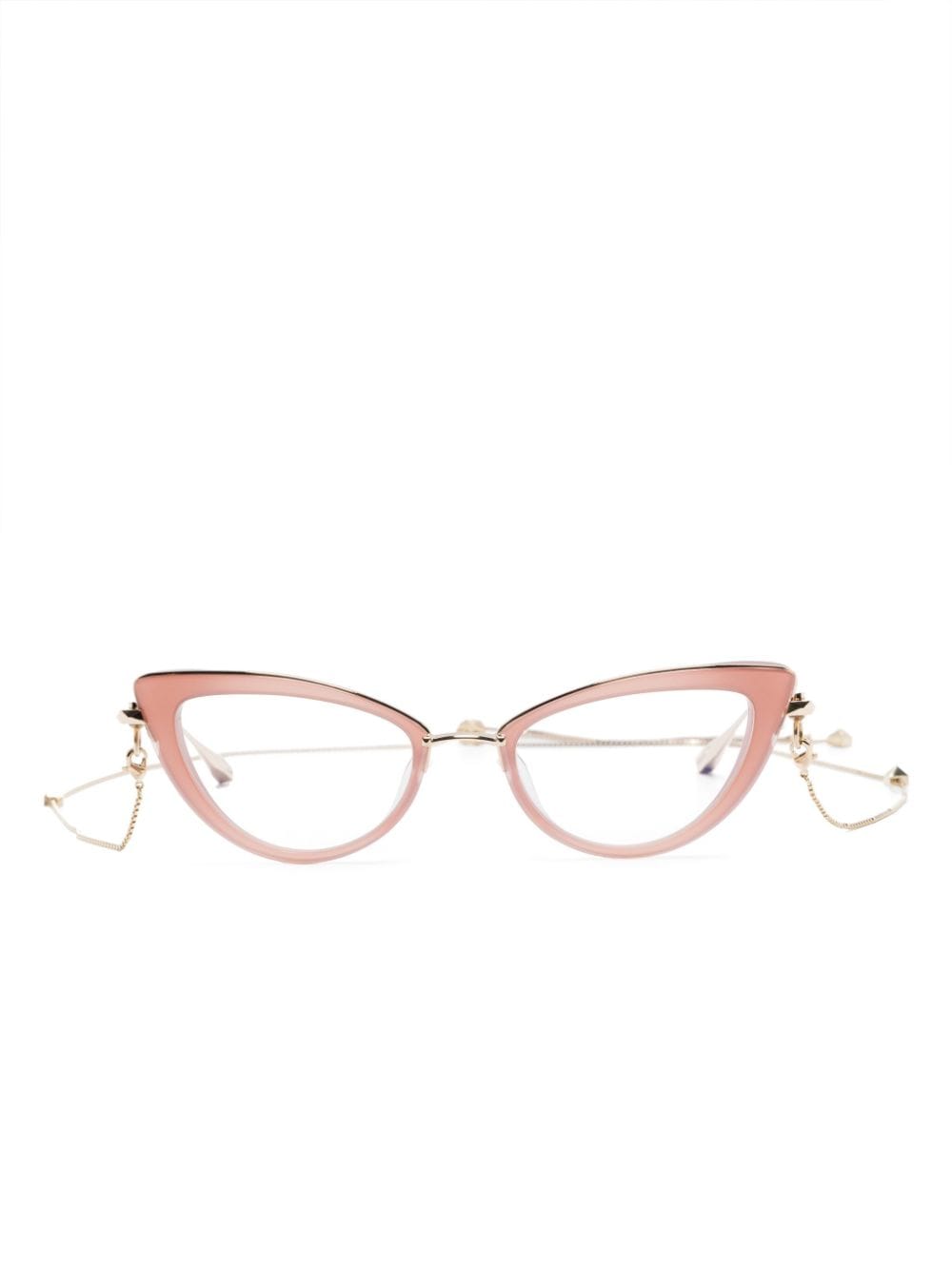 Valentino Eyewear cat-eye glasses - Gold von Valentino Eyewear