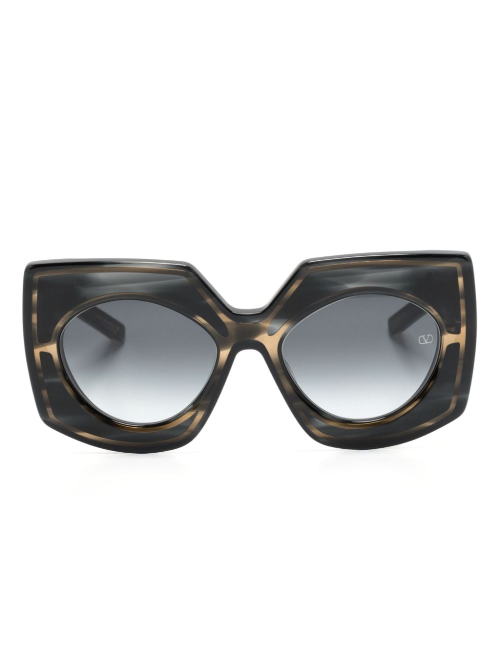 Valentino Eyewear oversize-frame sunglasses - Black von Valentino Eyewear