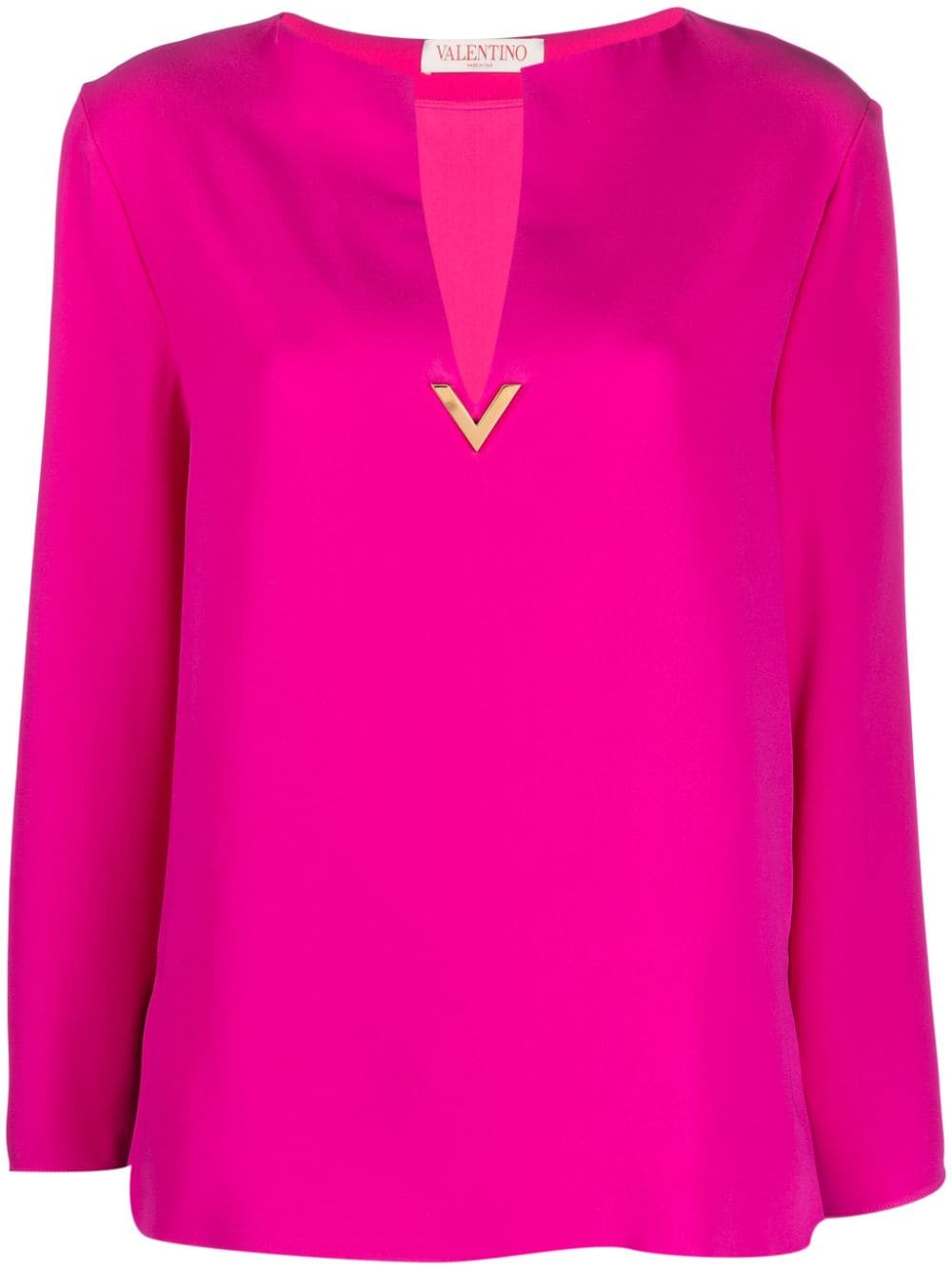 Valentino Garavani Pre-Owned Cady Couture silk blouse - Pink von Valentino Garavani Pre-Owned