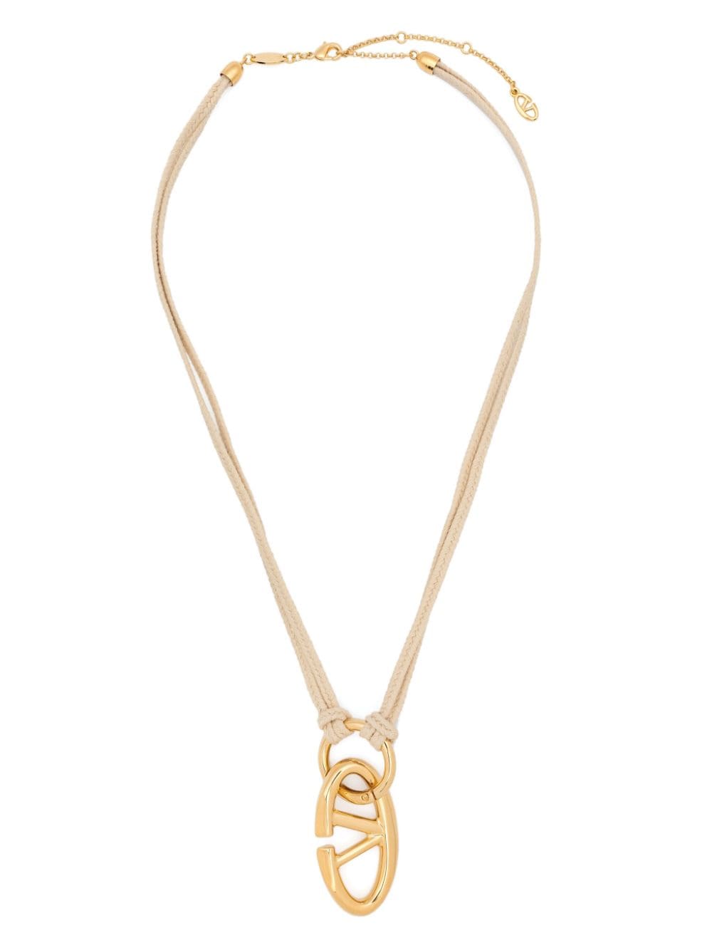 Valentino Garavani Bold Edition Vlogo necklace - Neutrals von Valentino Garavani