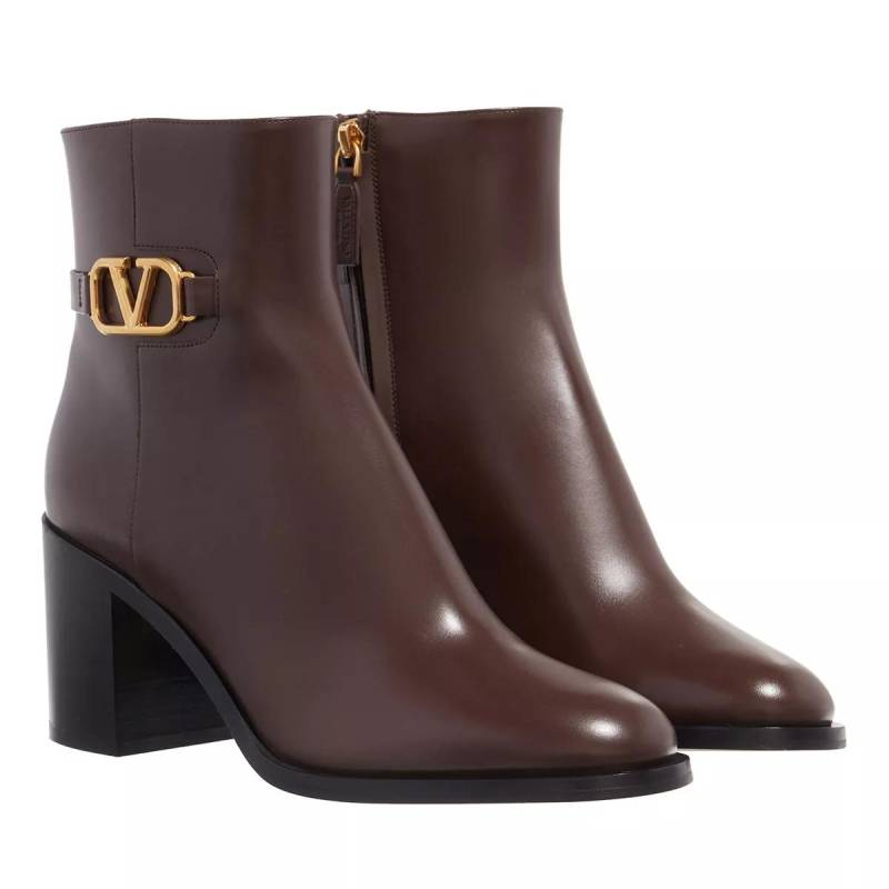 Valentino Garavani Stiefel & Boots - Bootie VLogo Signature - Gr. 35 (EU) - in Braun - für Damen von Valentino Garavani