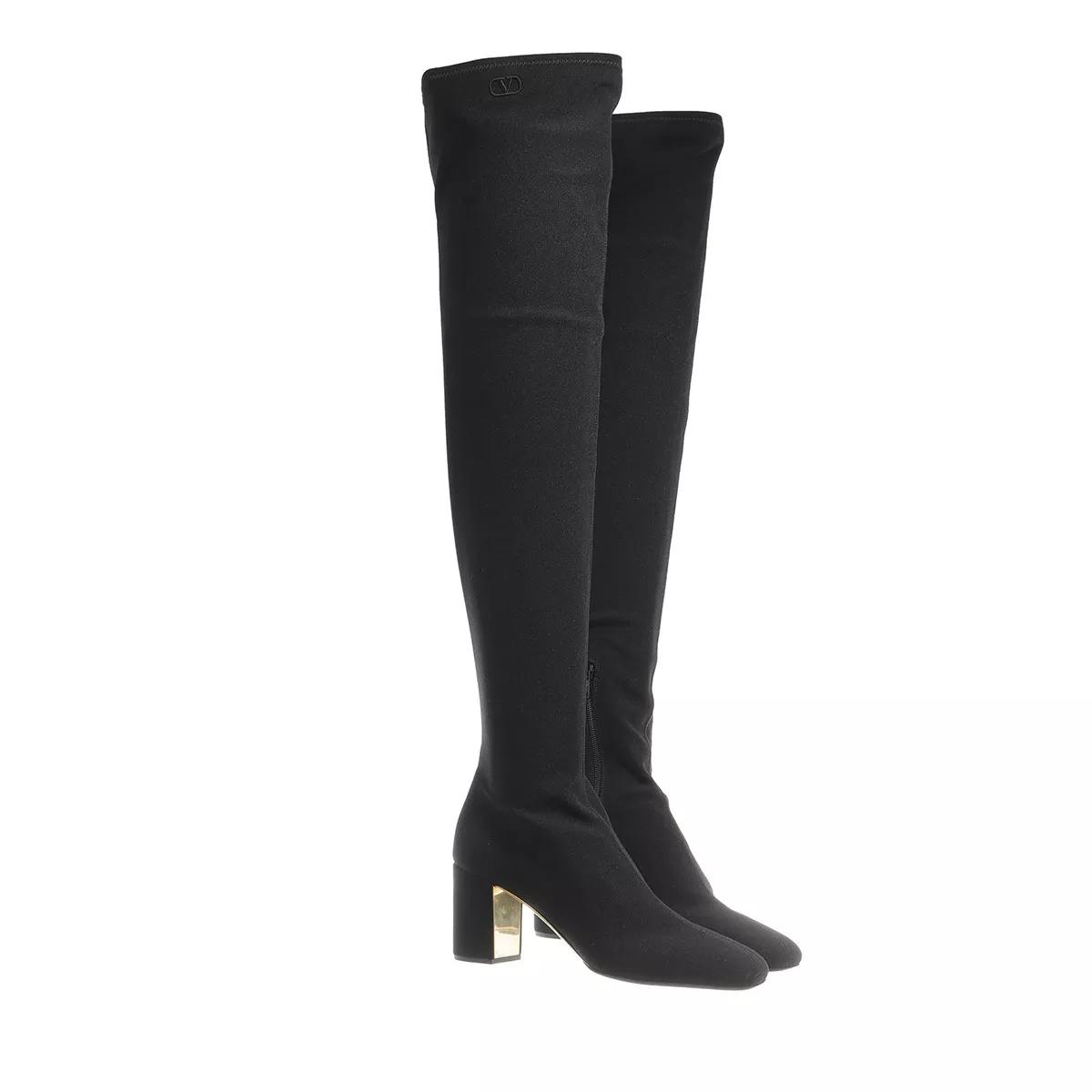 Valentino Garavani Boots & Stiefeletten - Boots Leather - Gr. 36 (EU) - in Schwarz - für Damen von Valentino Garavani