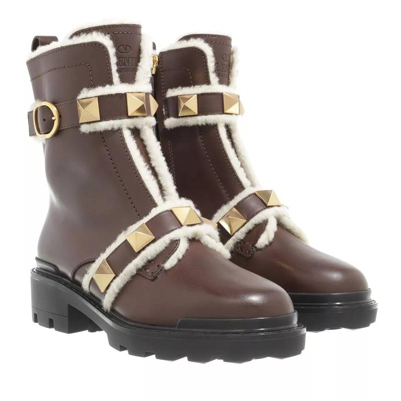 Valentino Garavani Boots & Stiefeletten - Combat Boots - Gr. 36 (EU) - in Braun - für Damen von Valentino Garavani