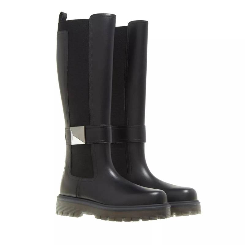 Valentino Garavani Boots & Stiefeletten - One Stud High Boot - Gr. 35 (EU) - in Schwarz - für Damen von Valentino Garavani