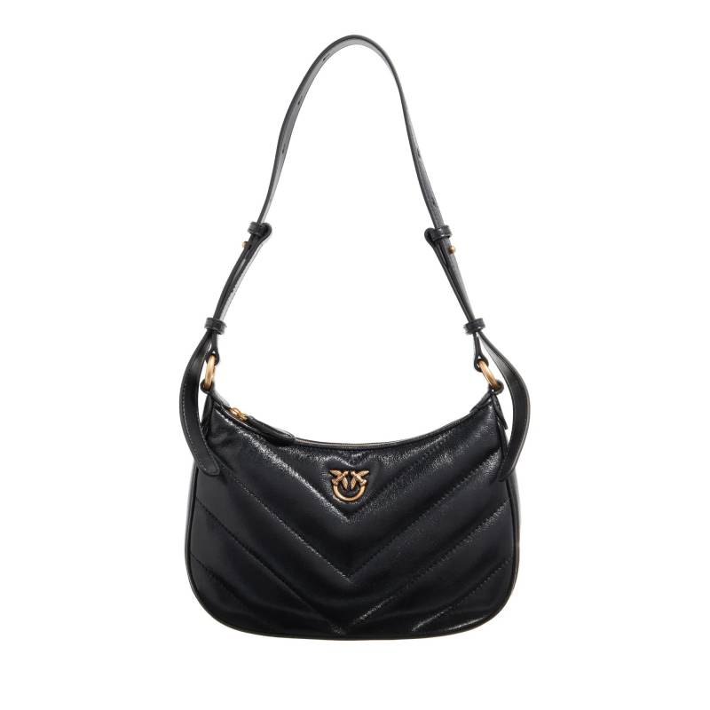 Pinko Schultertasche - Half Moon Mini Fl - Gr. unisize - in Schwarz - für Damen von pinko