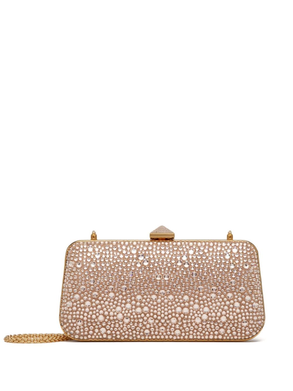 Valentino Garavani Carry Secrets rhinestone-embellished clutch bag - Gold von Valentino Garavani