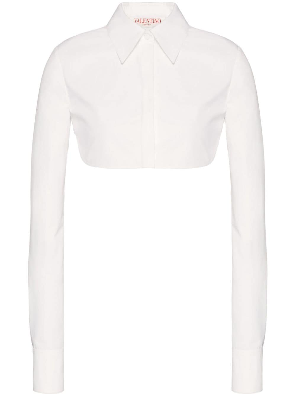 Valentino Garavani Compact Popeline cotton shirt - White von Valentino Garavani