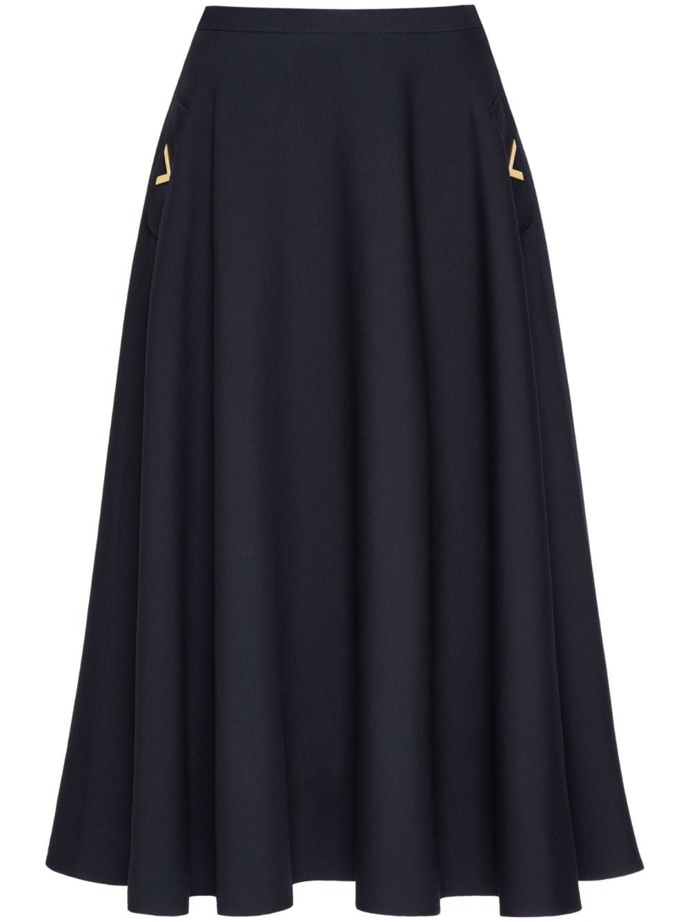 Valentino Garavani Crepe Couture midi skirt - Blue von Valentino Garavani