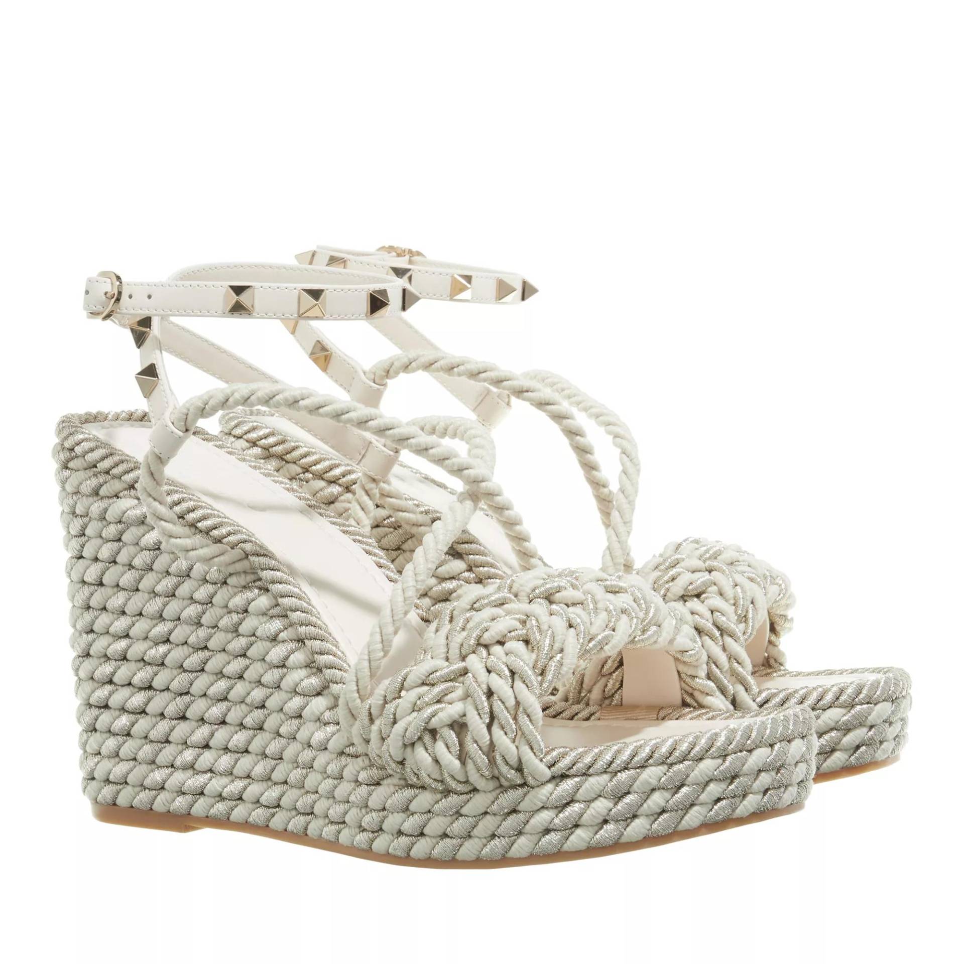 Valentino Garavani Espadrilles - Sandal Espadrillas - Gr. 36 (EU) - in Creme - für Damen von Valentino Garavani