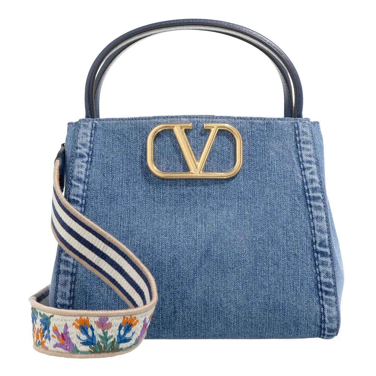 Valentino Garavani Handtasche - Double Hand Bag - Gr. unisize - in Blau - für Damen Valentino Garavani Handtasche - Double Hand Bag - Gr. unisize - in Blau - für Damen von Valentino Garavani