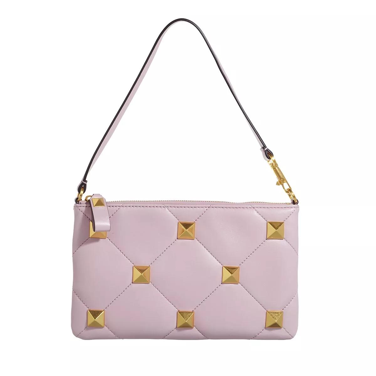 Valentino Garavani Handtasche - Pouch Roman Macro Stud - Gr. unisize - in Violett - für Damen von Valentino Garavani