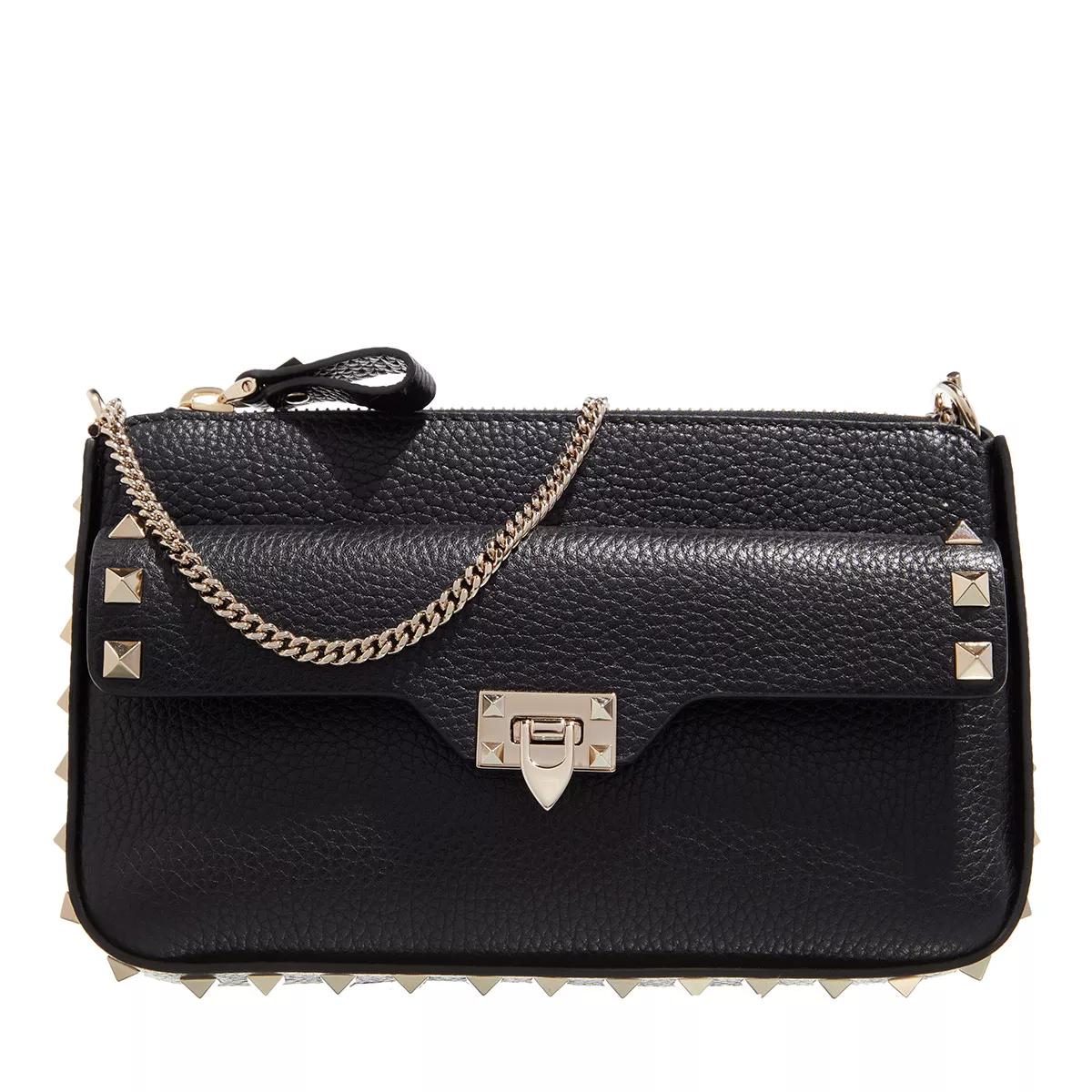 Valentino Garavani Handtasche - Rockstud Pouch - Gr. unisize - in Schwarz - für Damen von Valentino Garavani