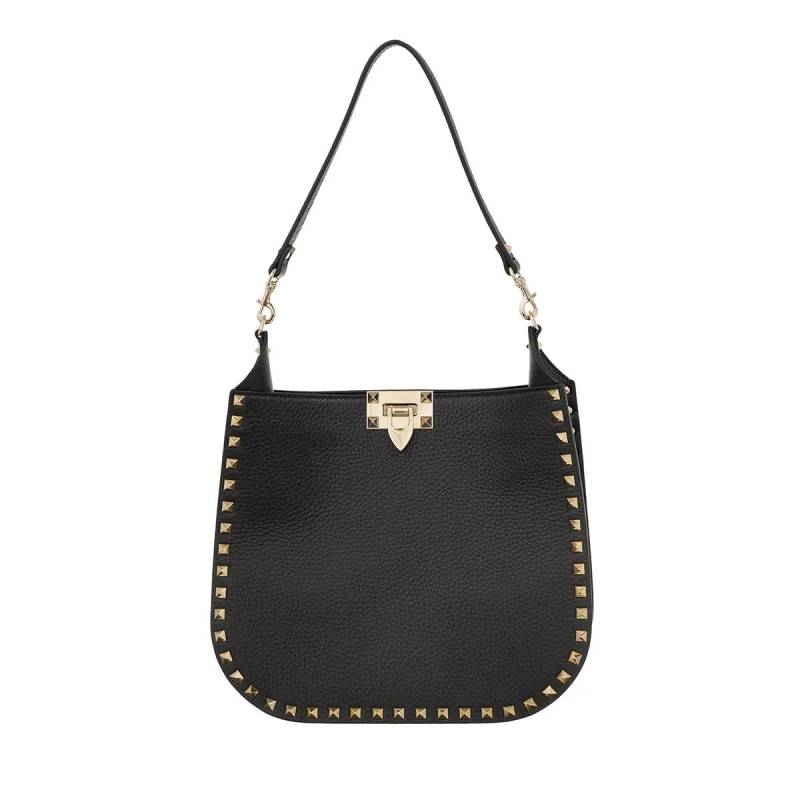 Valentino Garavani Handtasche - Small Rockstud Satchel Bag Leather - Gr. unisize - in Schwarz - für Damen von Valentino Garavani