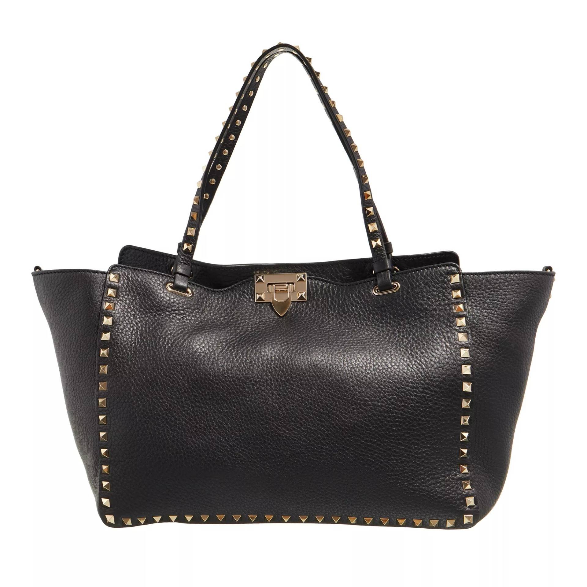 Valentino Garavani Henkeltasche - Medium Rockstud Tote Bag - Gr. unisize - in Schwarz - für Damen von Valentino Garavani