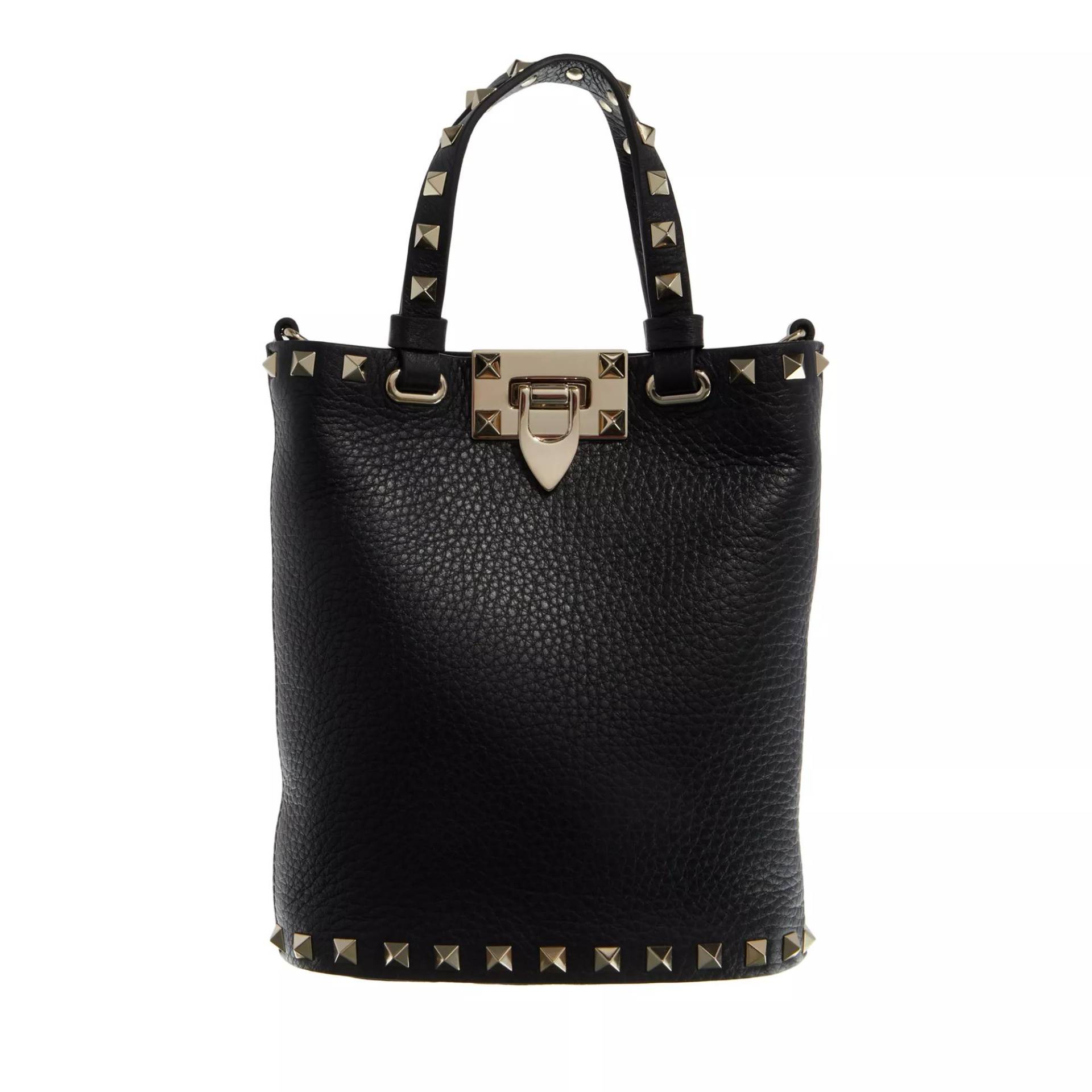 Valentino Garavani Henkeltasche - Mini Tote Rockstud Bag - Gr. unisize - in Schwarz - für Damen von Valentino Garavani